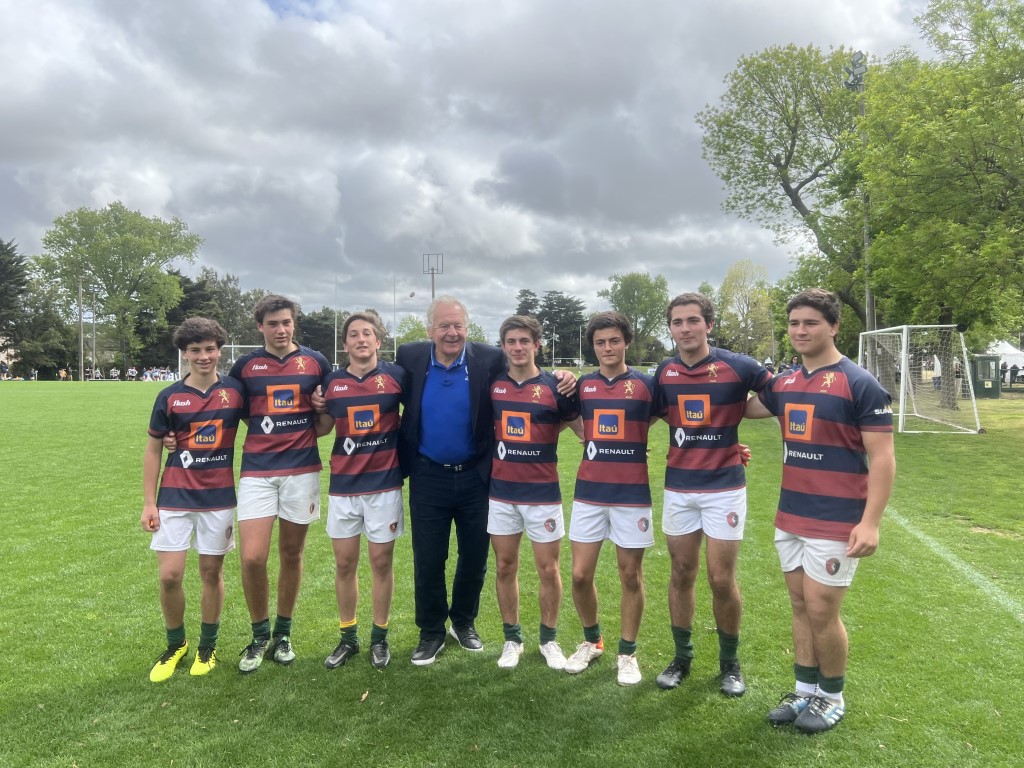 SIR WILLIAM "BILL" BEAUMONT VISITA EL COLEGIO Y EL CLUB OLD BOYS & OLD GIRLS